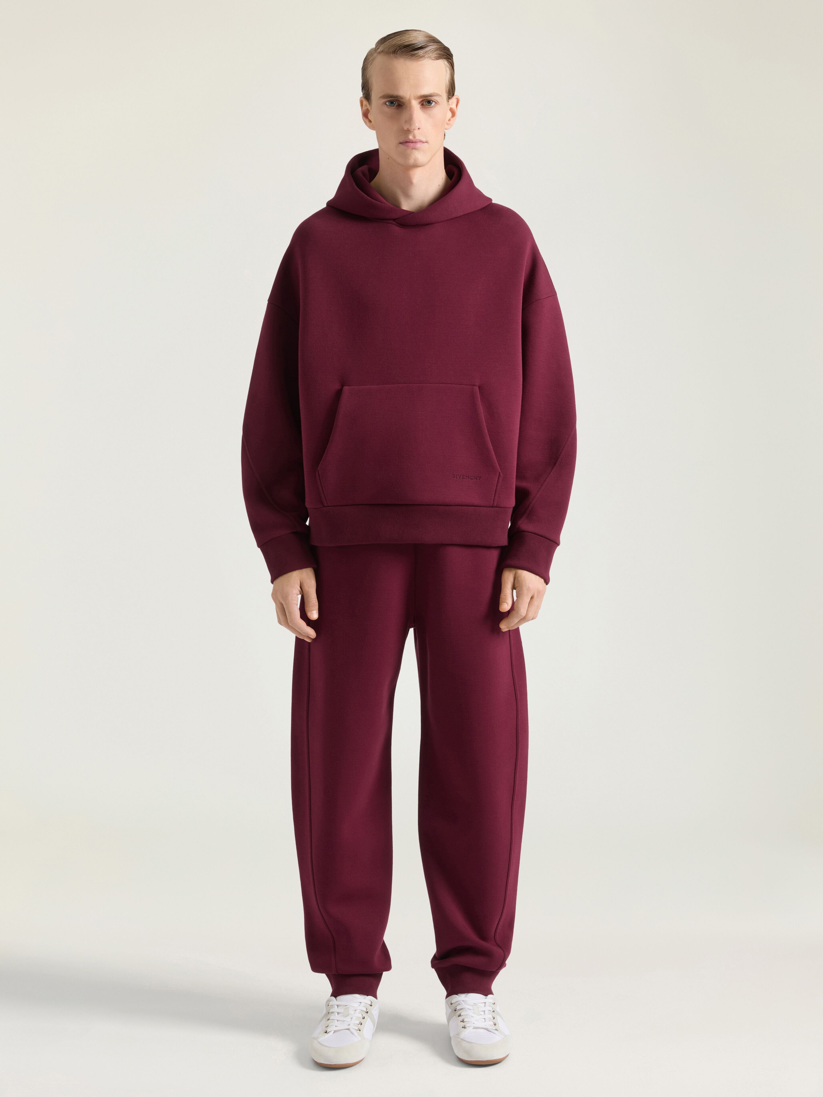 Hoodie in scuba with GIVENCHY embroidery